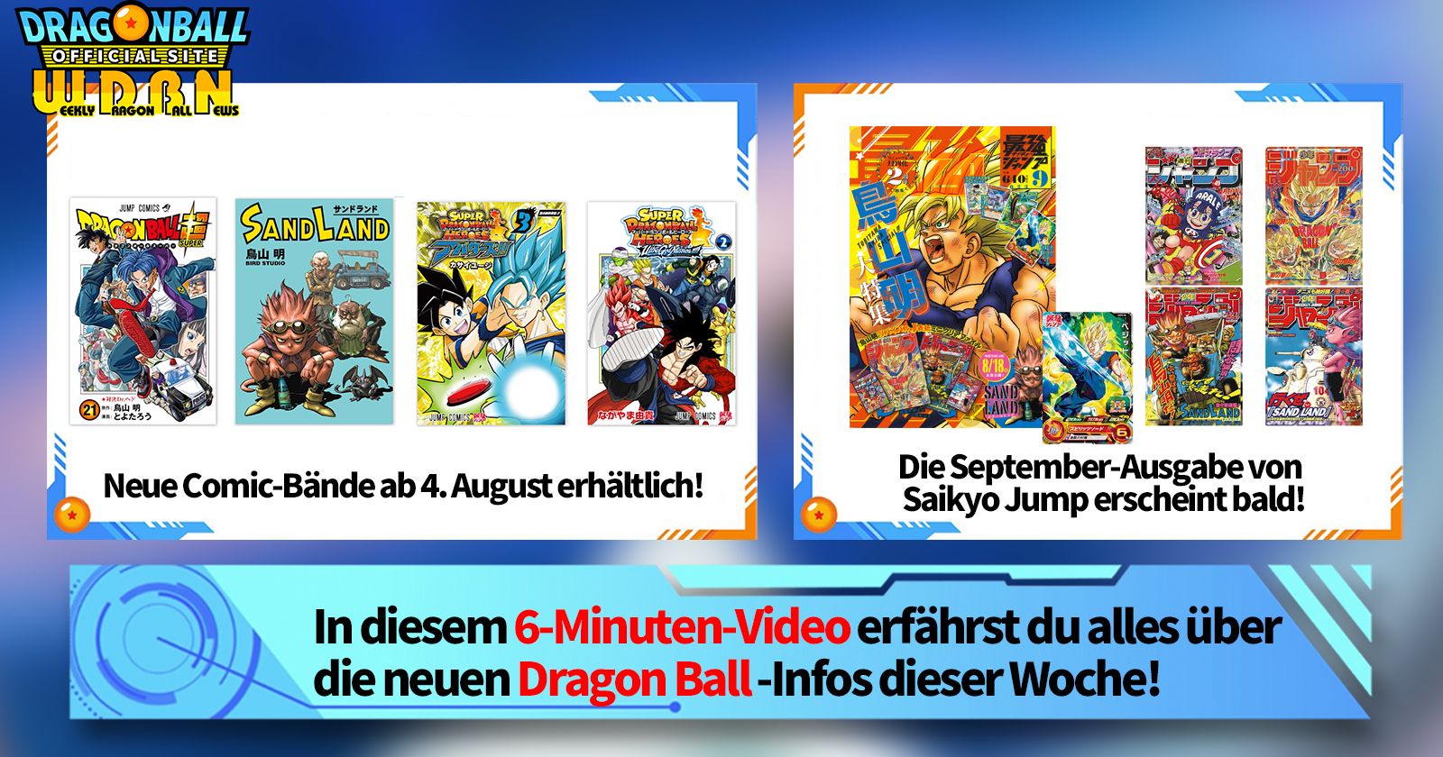 [31. Juli] Weekly Dragon Ball News !