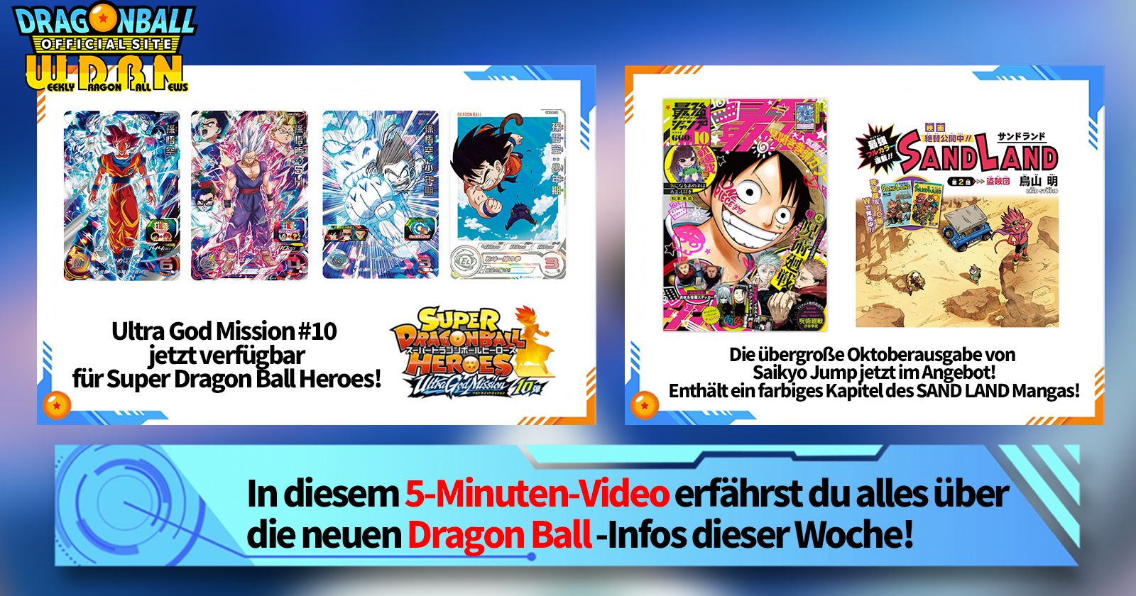 [11. September] Weekly Dragon Ball News !