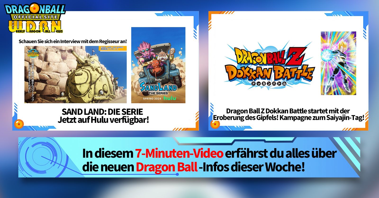 [25. März (Montag)] „Weekly Dragon Ball News“ verteilt!