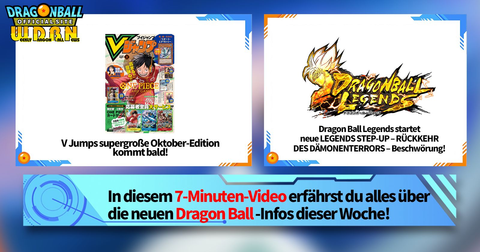 [19. August] Weekly Dragon Ball News !