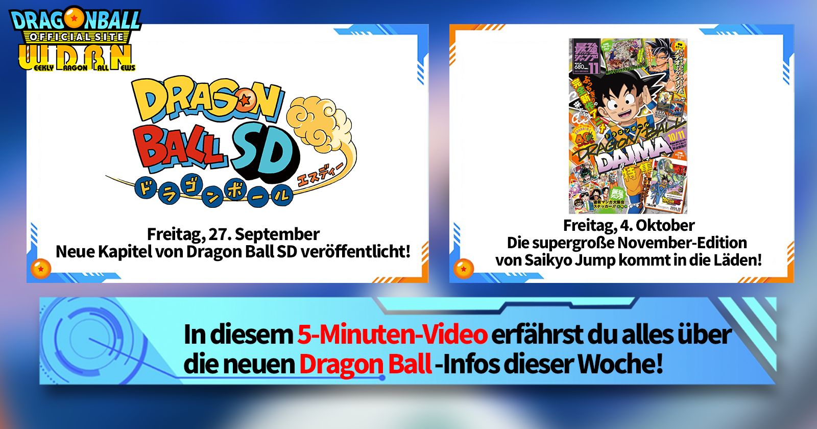 [30. September] Weekly Dragon Ball News !	