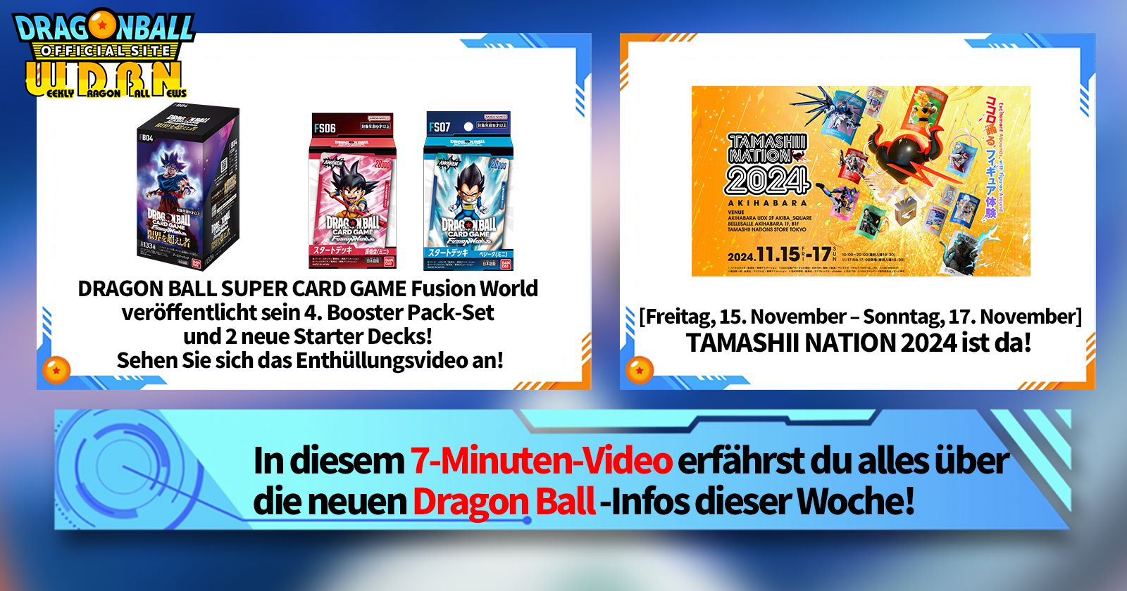 [11. November] Weekly Dragon Ball News !