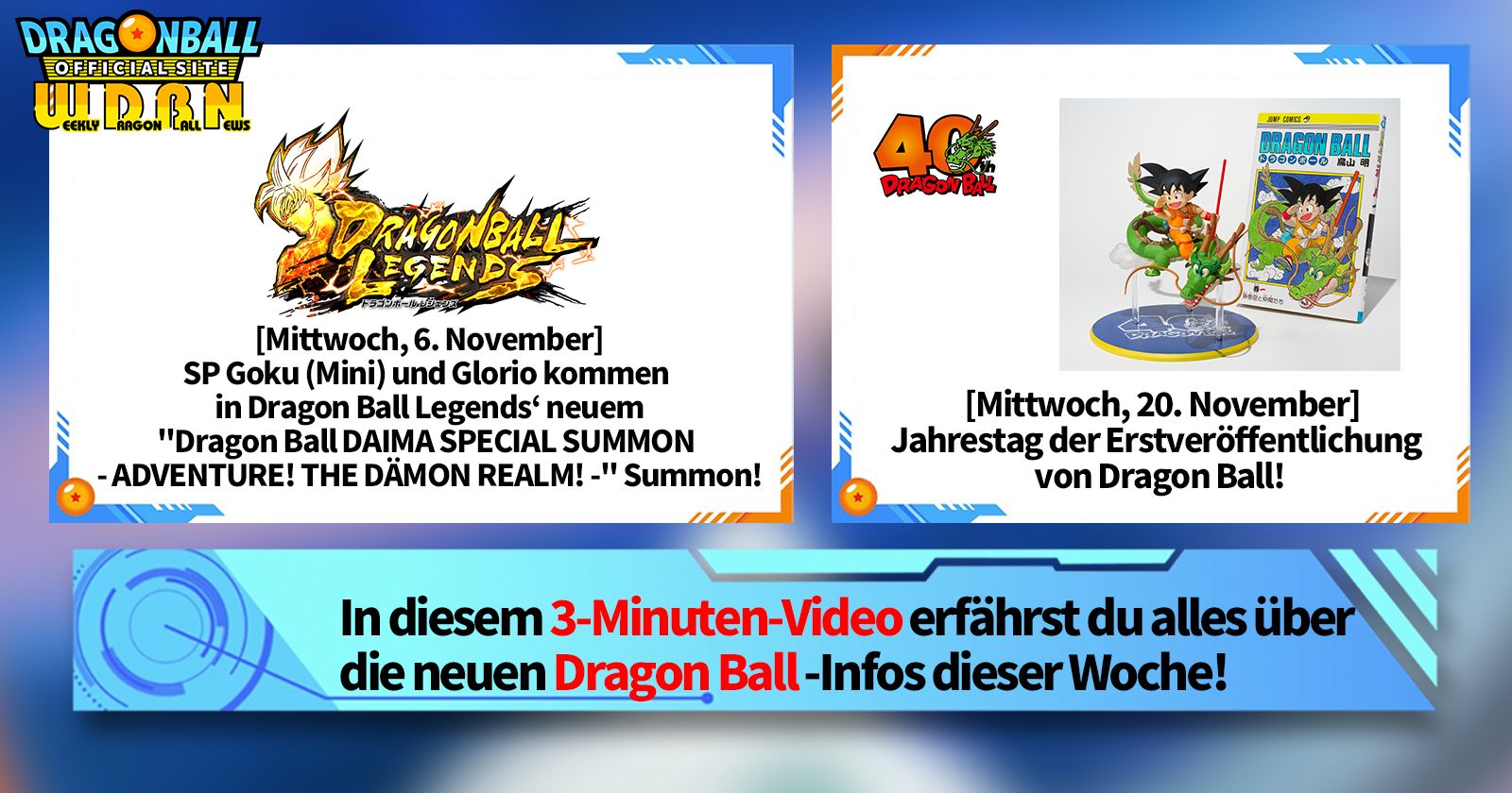 [18. November] Weekly Dragon Ball News !