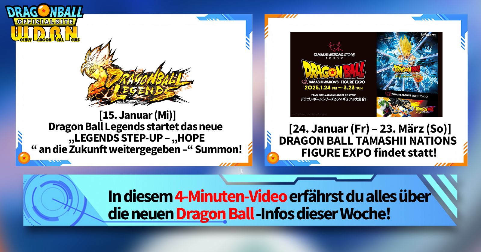 [20. Januar] Weekly Dragon Ball News !