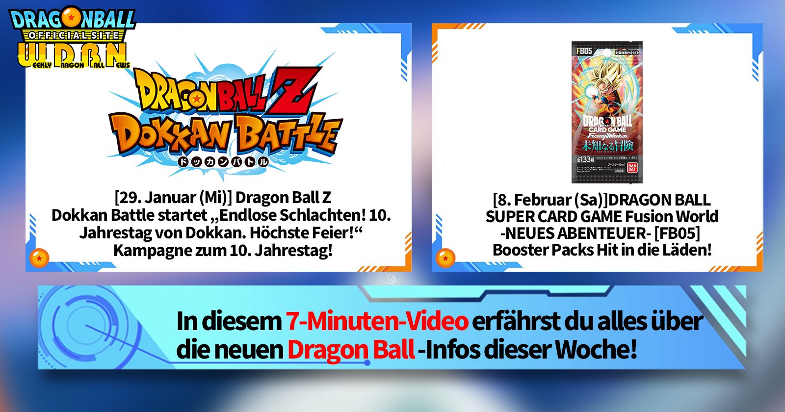 [3. Februar] Weekly Dragon Ball News !