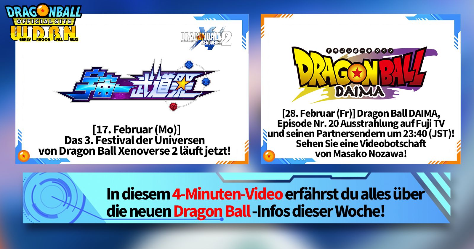 [24. Februar] Weekly Dragon Ball News !