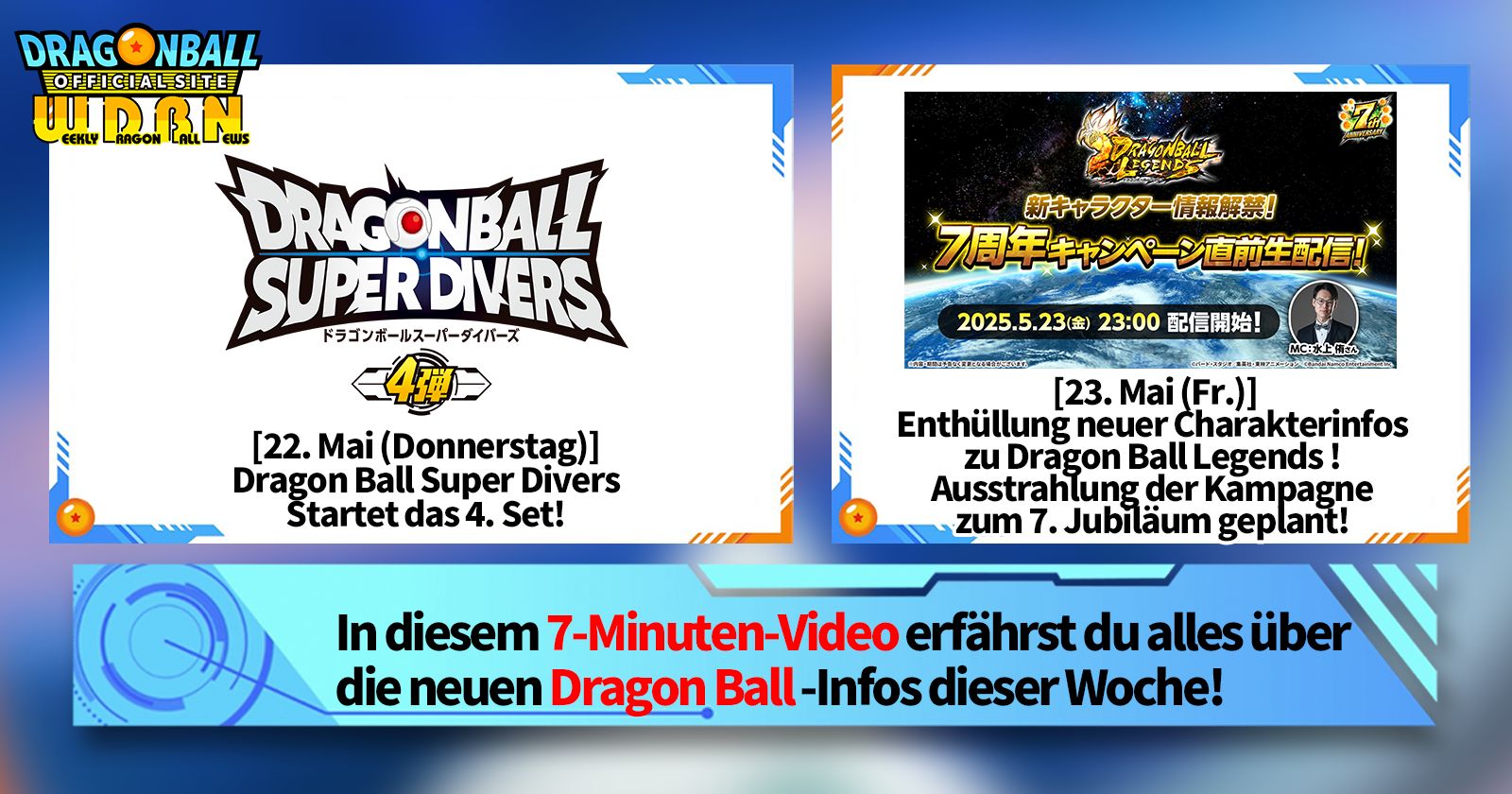 [19. Mai] Weekly Dragon Ball News !