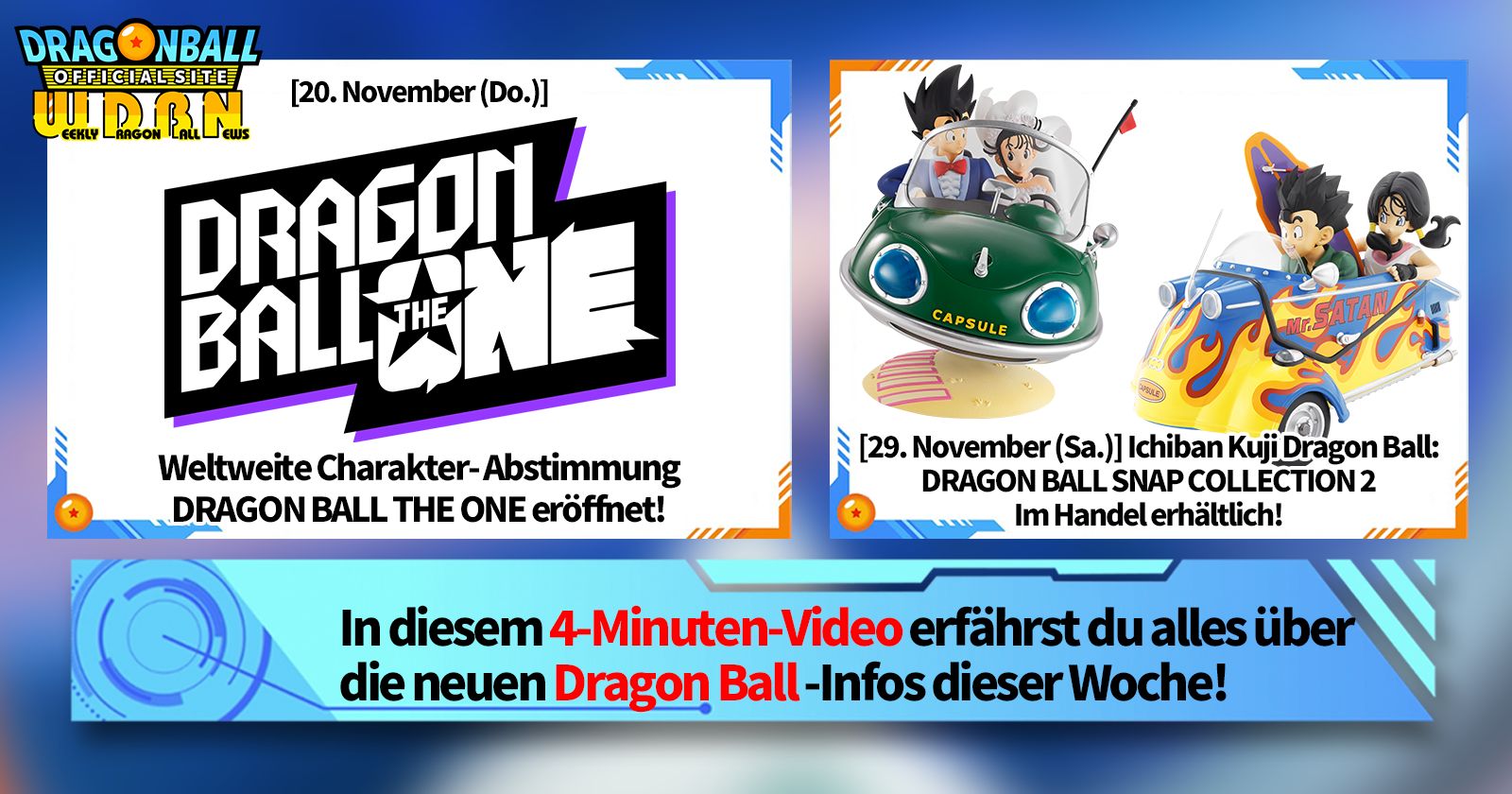 [24. November] Weekly Dragon Ball News -Sendung!
