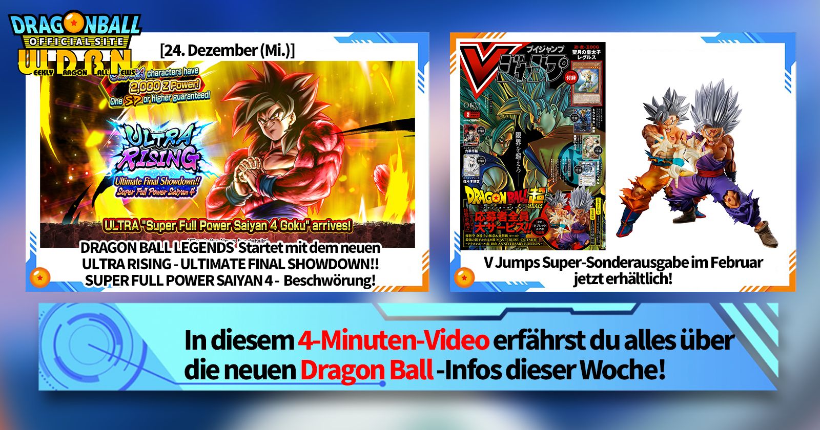 [29. Dezember] Weekly Dragon Ball News -Sendung!