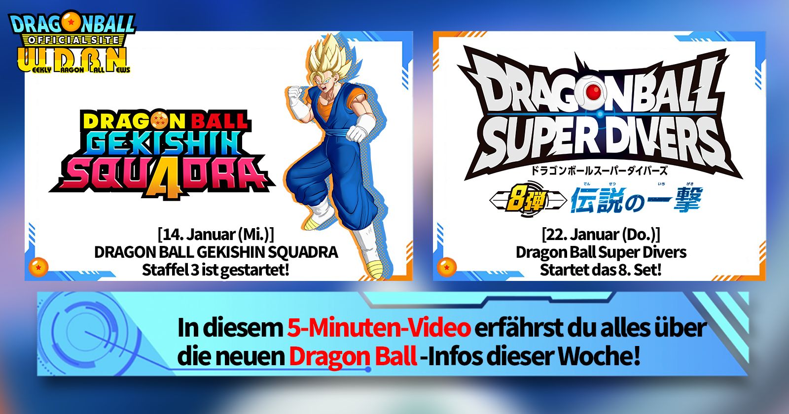 [12. Januar] Weekly Dragon Ball News -Sendung!