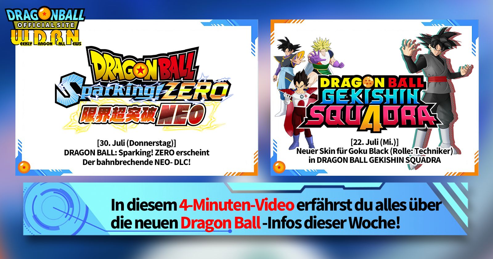 [27. Juli] Weekly Dragon Ball News -Sendung!