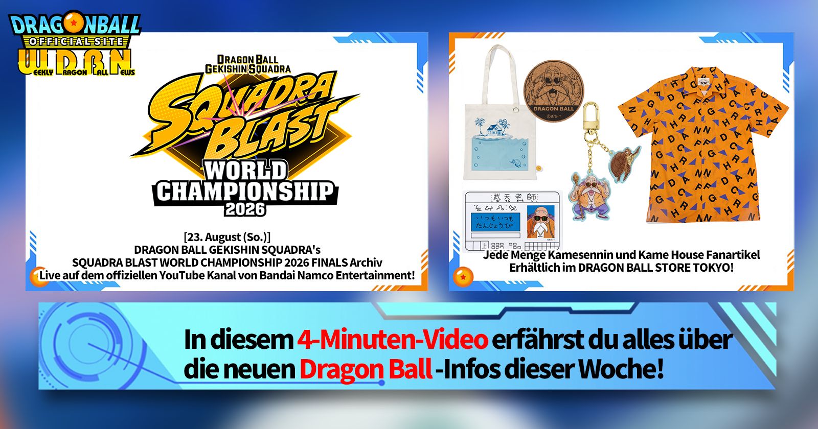 [24. August] Weekly Dragon Ball News -Sendung!