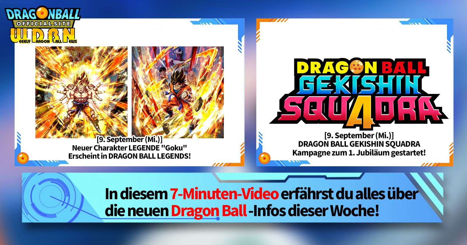 [14. September] Weekly Dragon Ball News -Sendung!