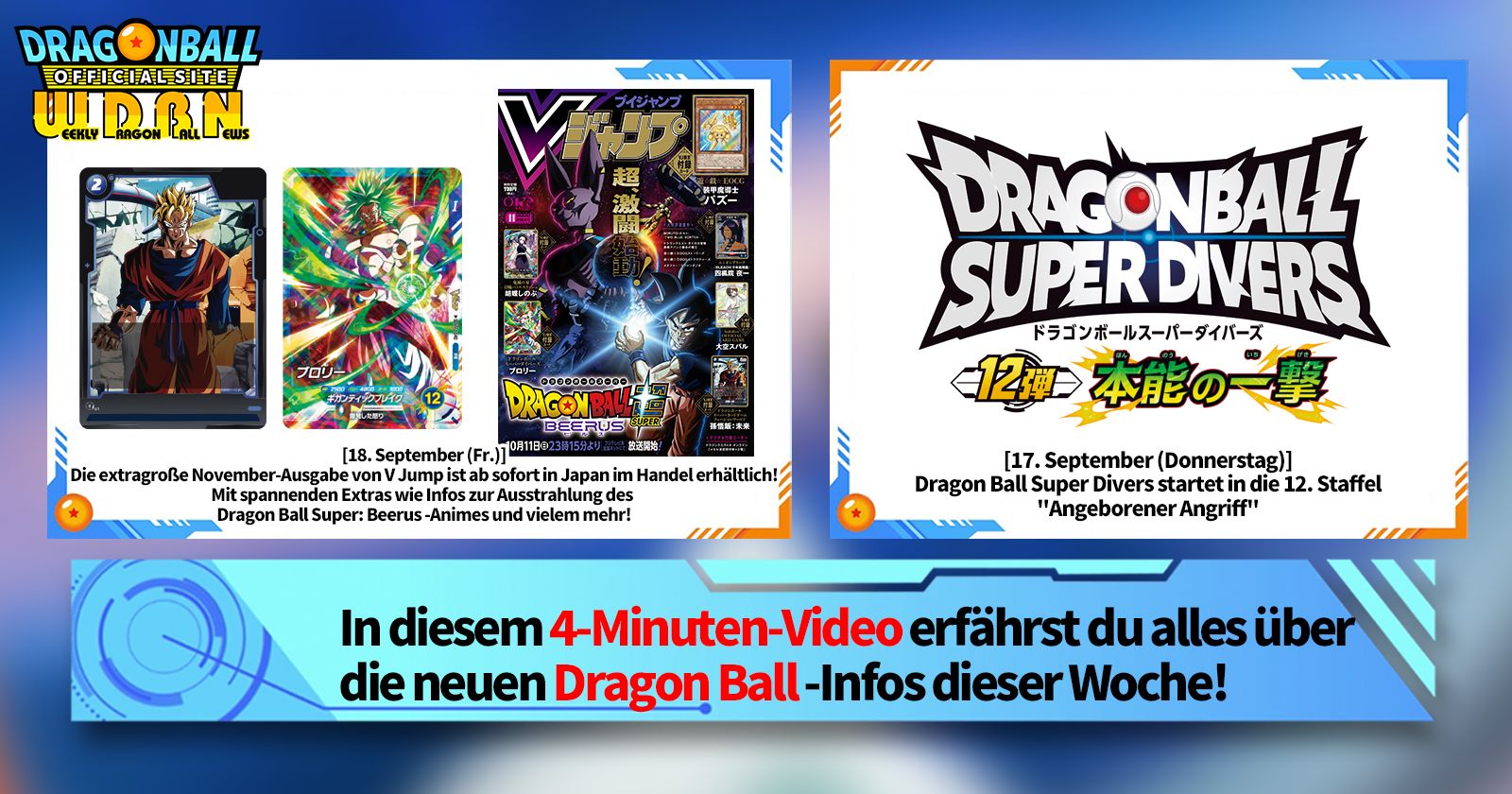 [21. September] Weekly Dragon Ball News -Sendung!