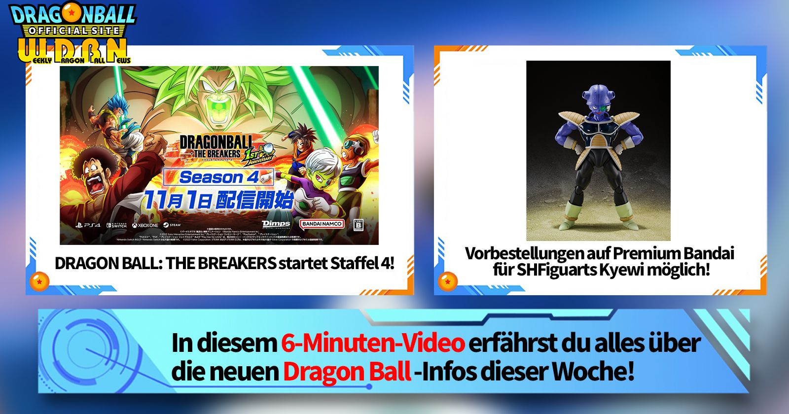 [30. Oktober] Weekly Dragon Ball News !