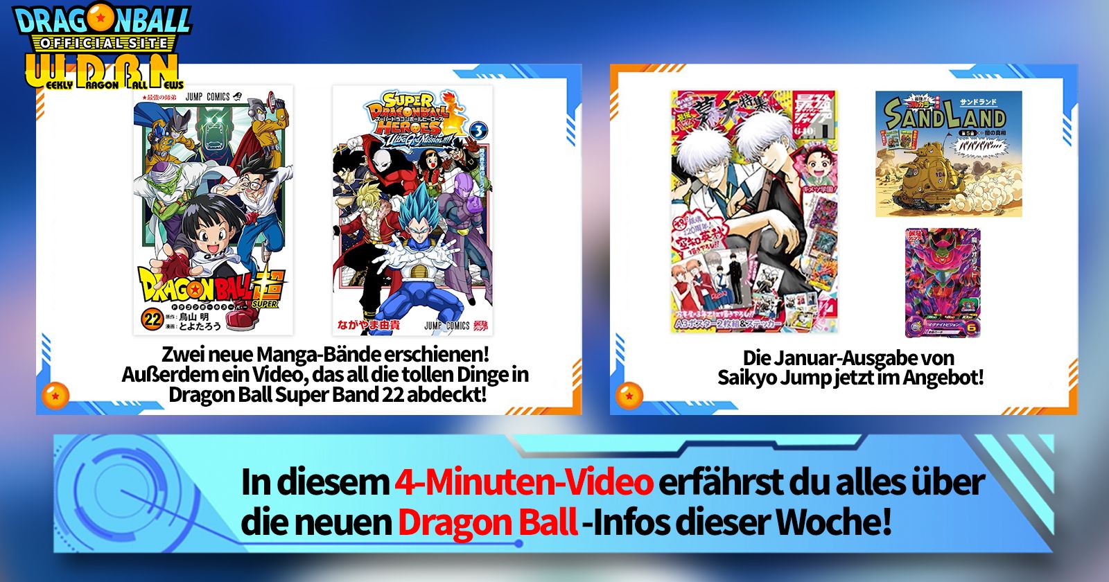 [4. Dezember] Weekly Dragon Ball News !