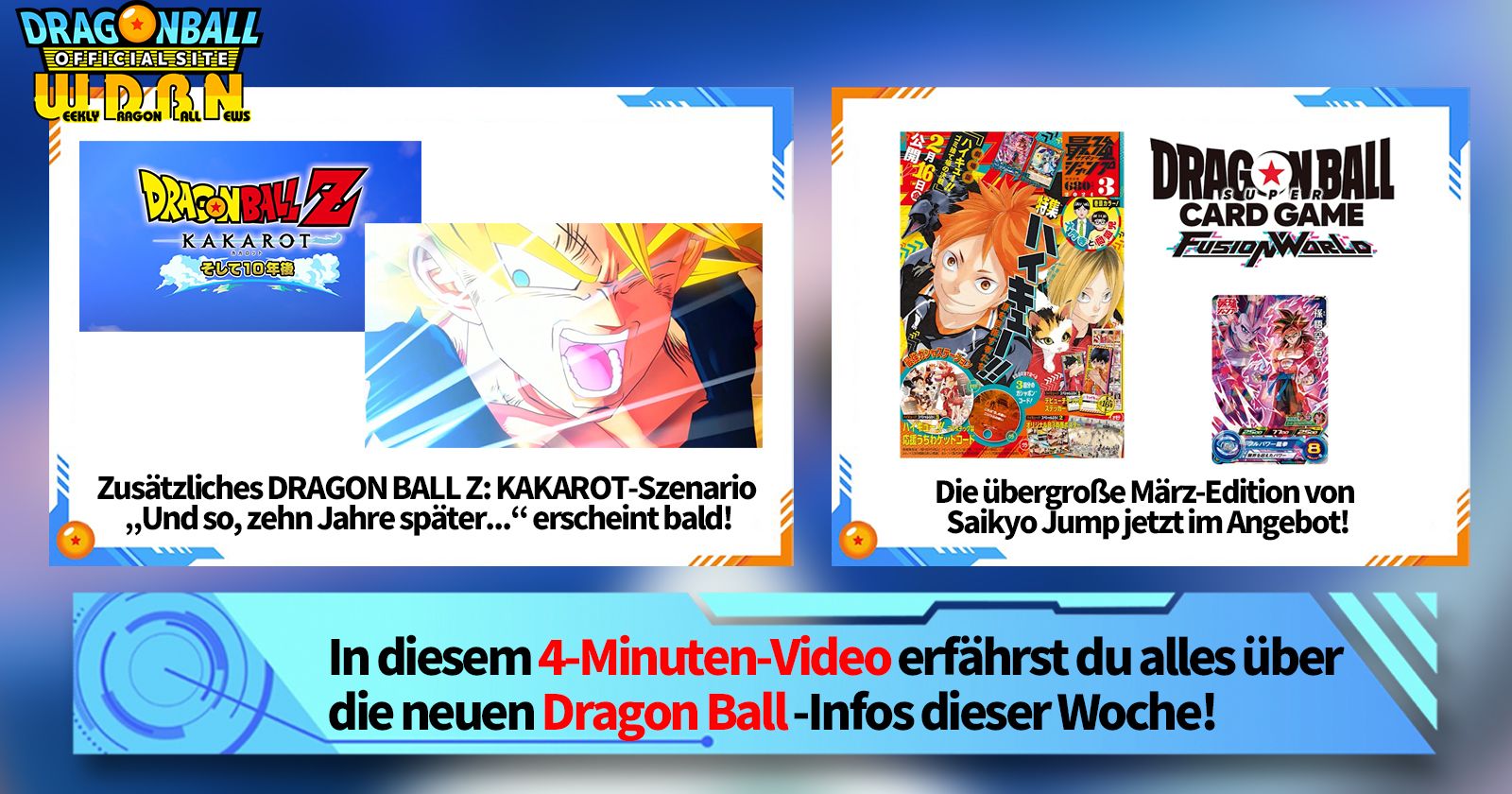 [29. Januar] Weekly Dragon Ball News !