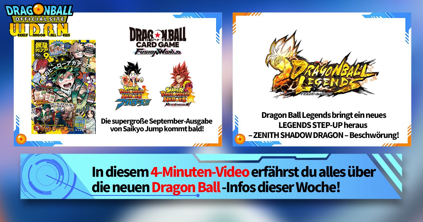 [29. Juli] Weekly Dragon Ball News !