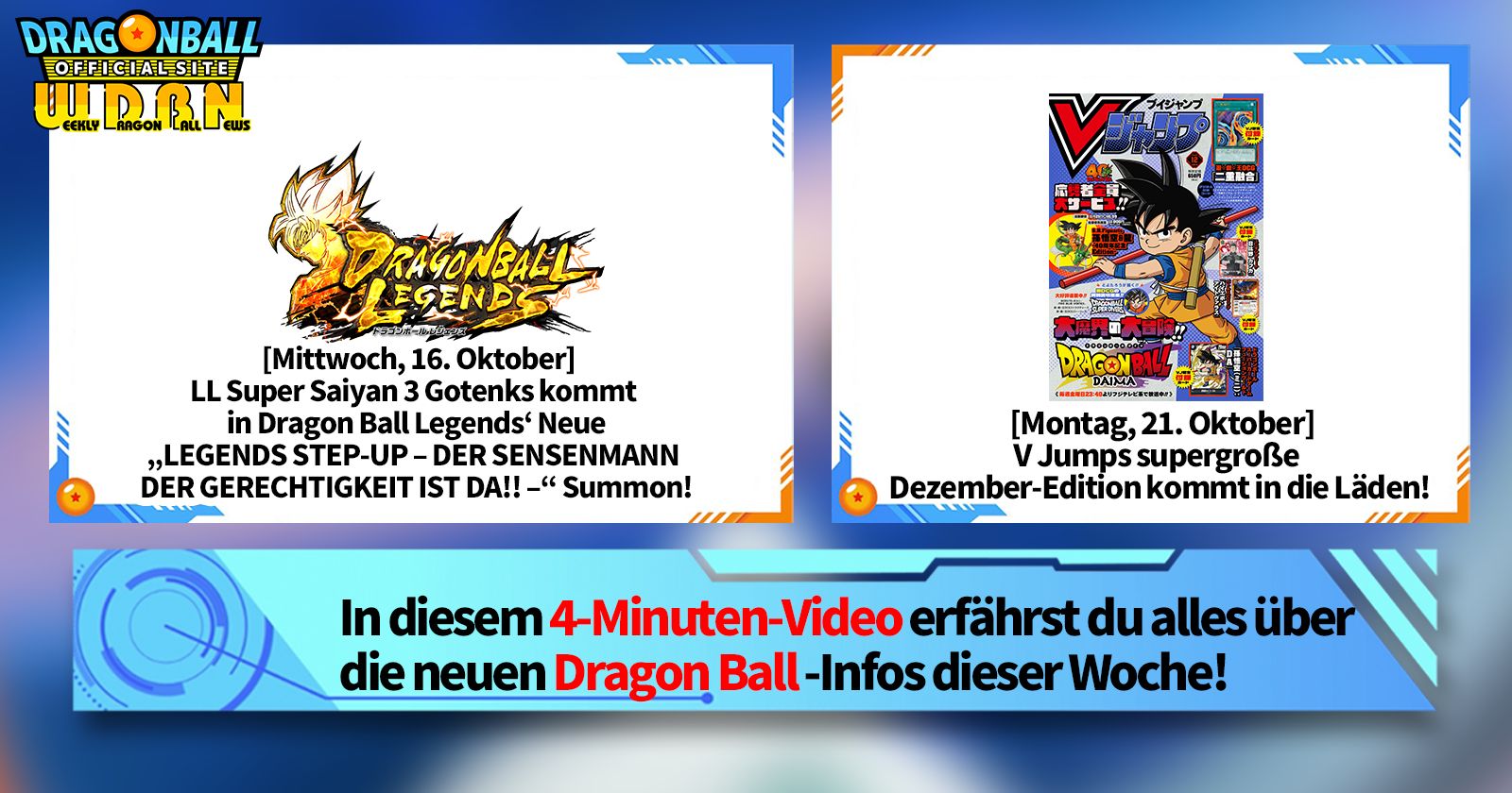 [21. Oktober] Weekly Dragon Ball News !