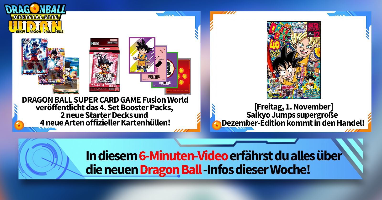 [4. November] Weekly Dragon Ball News !