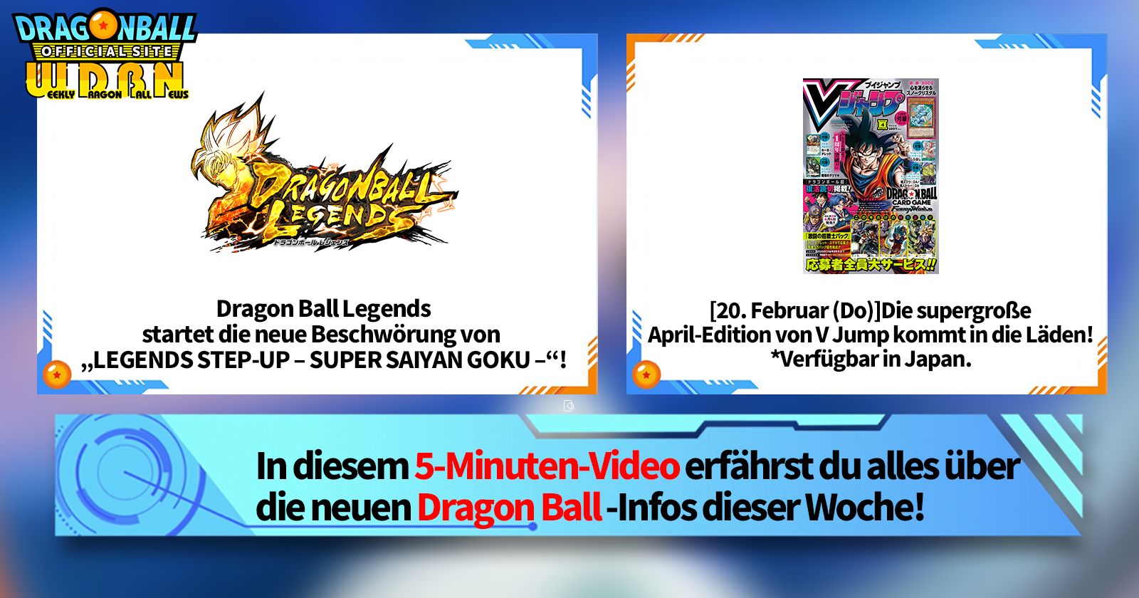 [17. Februar] Weekly Dragon Ball News !