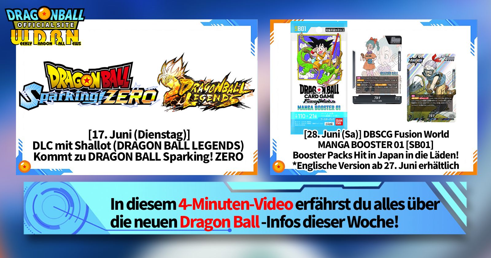 [23. Juni] Weekly Dragon Ball News !
