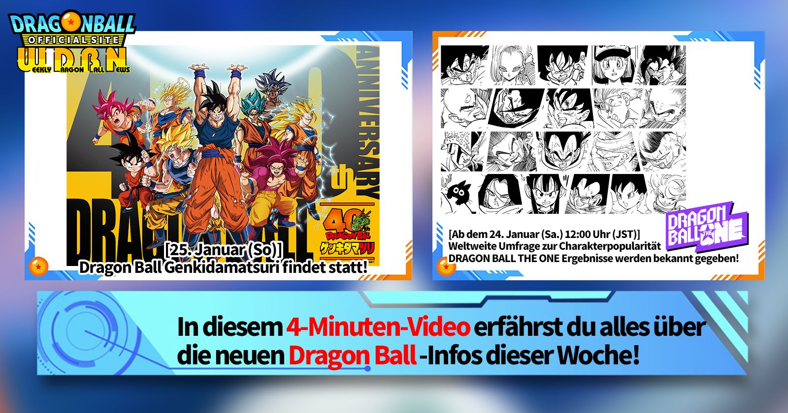 [19. Januar] Weekly Dragon Ball News -Sendung!