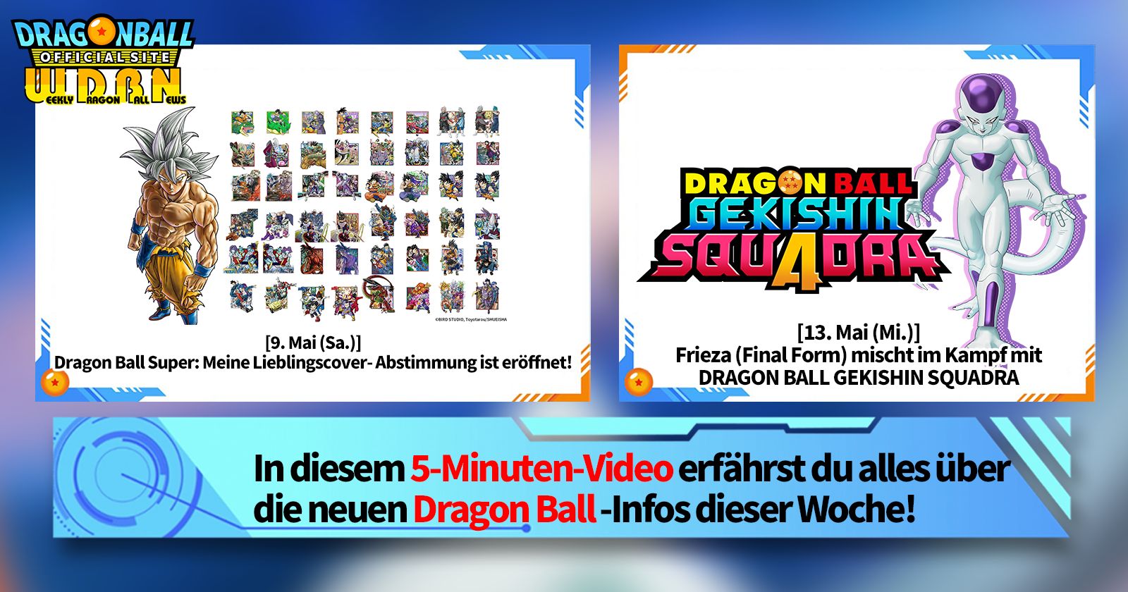 [11. Mai] Weekly Dragon Ball News -Sendung!