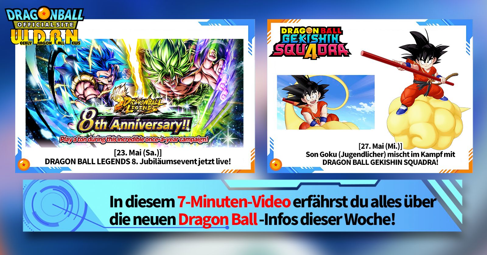 [25. Mai] Weekly Dragon Ball News -Sendung!