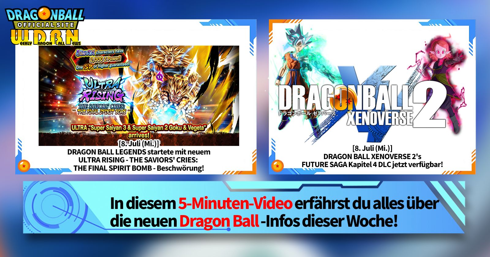 [13. Juli] Weekly Dragon Ball News -Sendung!