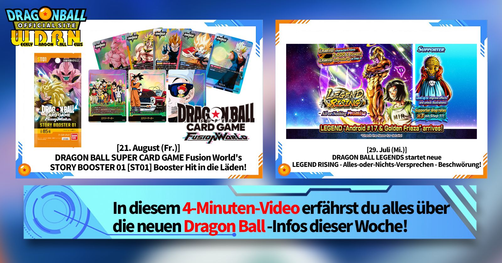 [3. August] Weekly Dragon Ball News Nachrichtensendung!