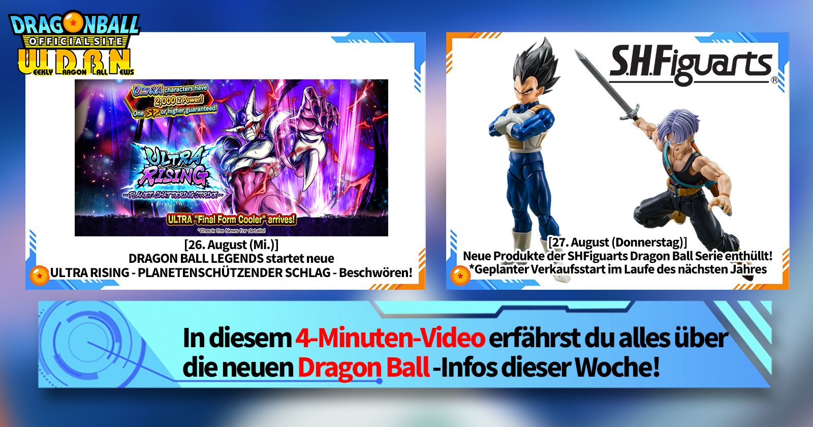 [31. August] Weekly Dragon Ball News !