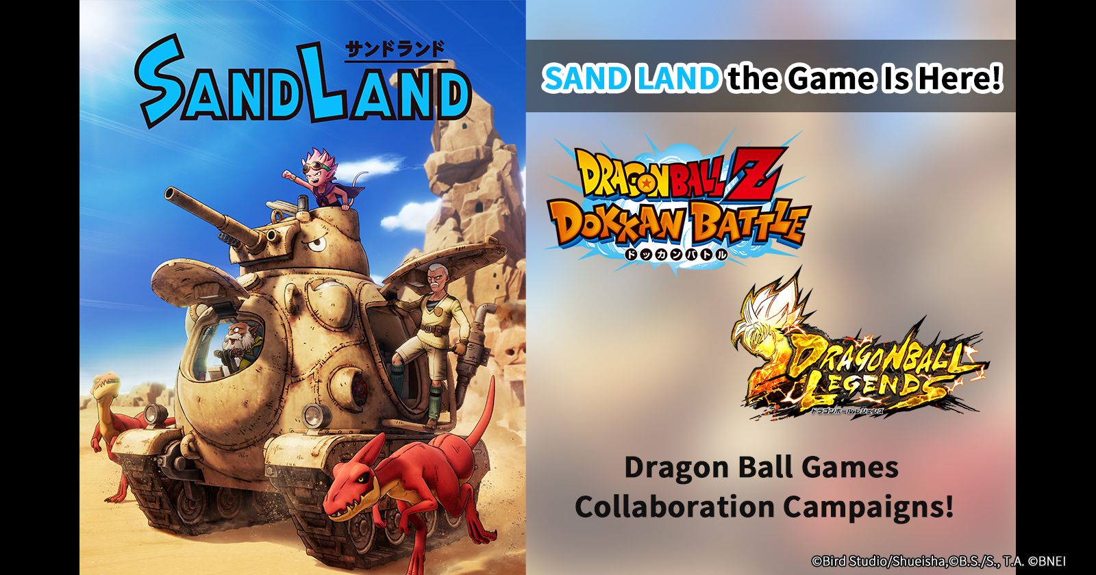 Das Spiel SAND LAND ist heute erschienen! Die Kollaboration von Dragon Ball Games laufen jetzt!