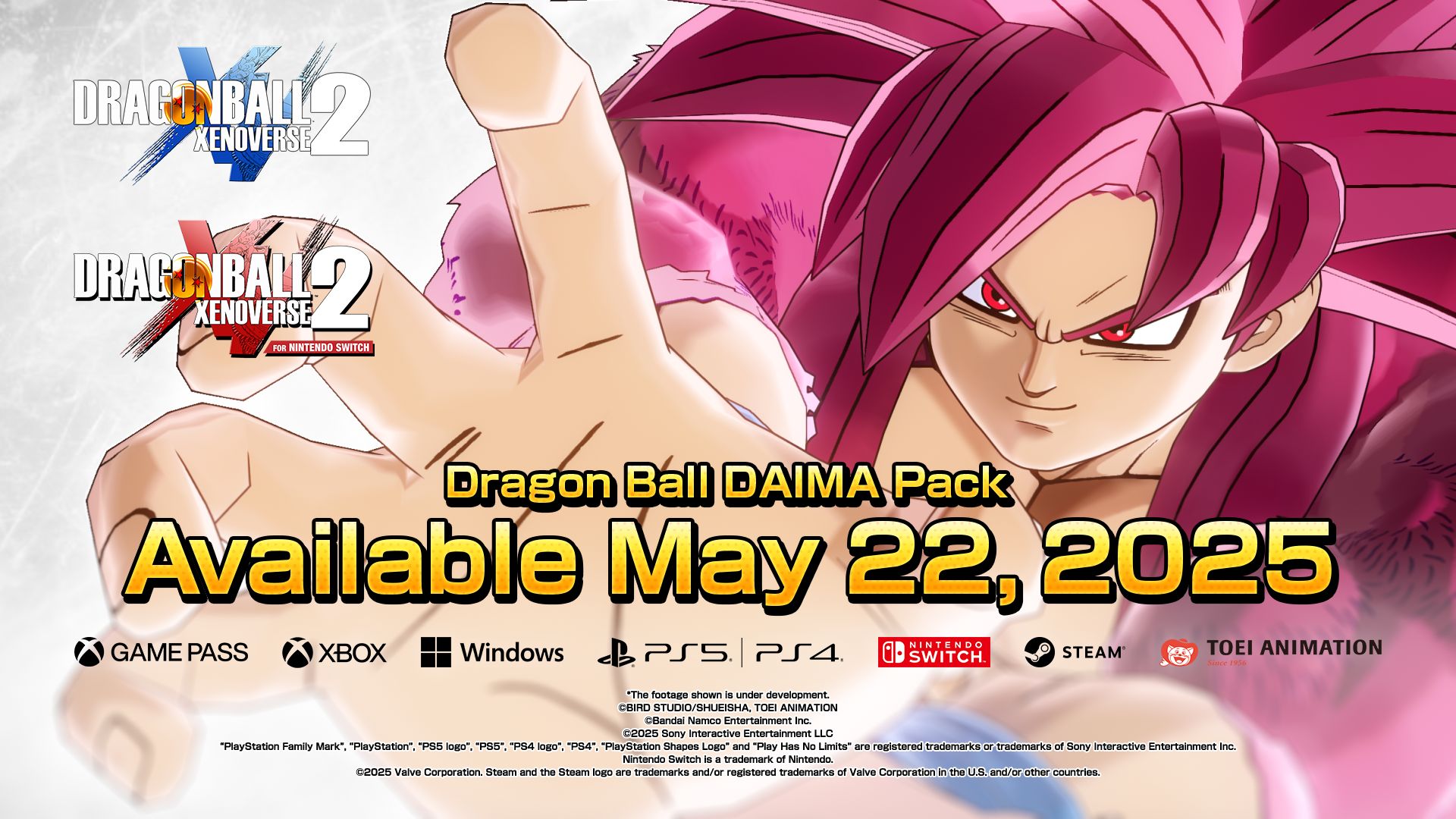 Der neue Dragon Ball DAIMA Pack DLC für Dragon Ball Xenoverse 2 ist jetzt erhältlich!