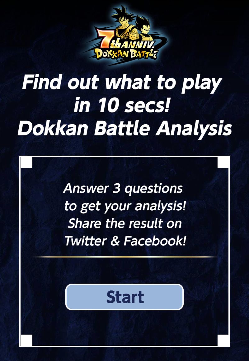 Nutze die Dokkan Battle -Kampfanalyse und lerne, wie du dich einschaltest, indem du nur 3 Fragen beantwortest!