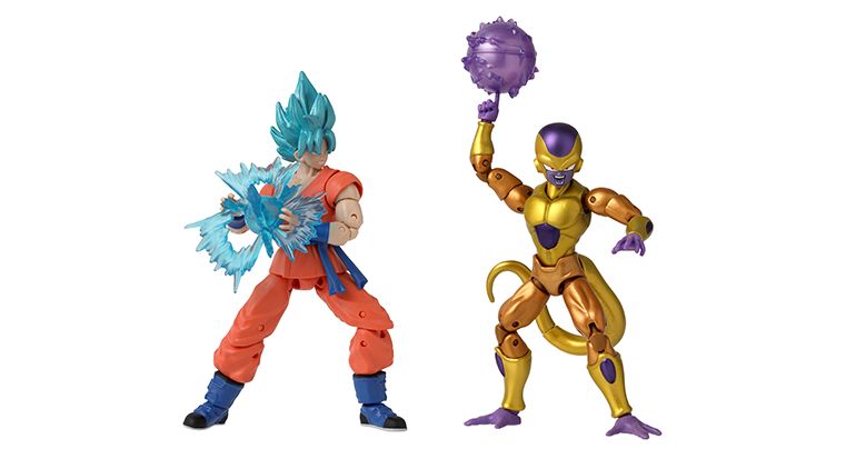 Super Saiyan -Saiyajin Blue Goku und Golden Frieza -Set in der Battle Pack -Reihe der Dragon Stars -Serie!