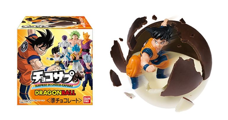 Dragon Ball Schoko-Überraschung bald erhältlich! Eine aufregende neue Serie, in der Krieger aus leckerer Schokolade herausplatzen!