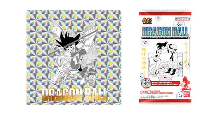 Dragon Ball 40. Jubiläum – Original-Illustrations-Sticker (2 Stück) jetzt im Angebot!