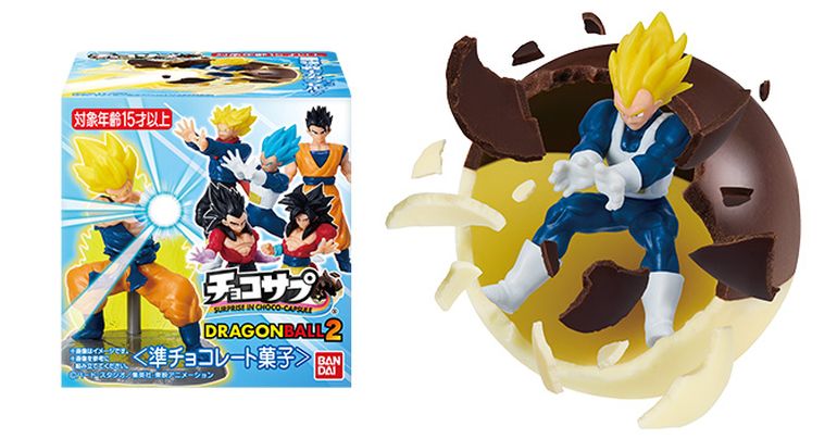 Dragon Ball Choco-Surprise 2 ist jetzt erhältlich! Der zweite Teil der Serie, in der Krieger aus leckerer Schokolade hervorbrechen!